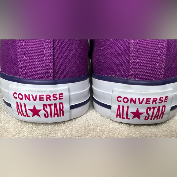 Converse All Star Purple Canvas Shoes - Picture 8 of 8